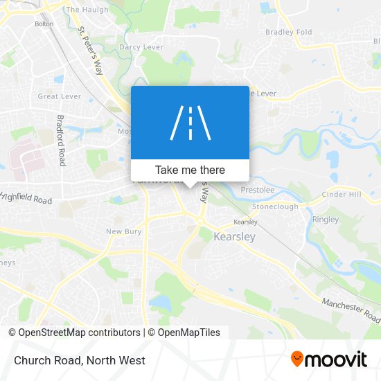 Church Road map