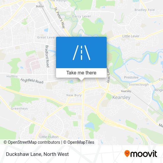 Duckshaw Lane map