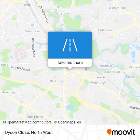 Dyson Close map