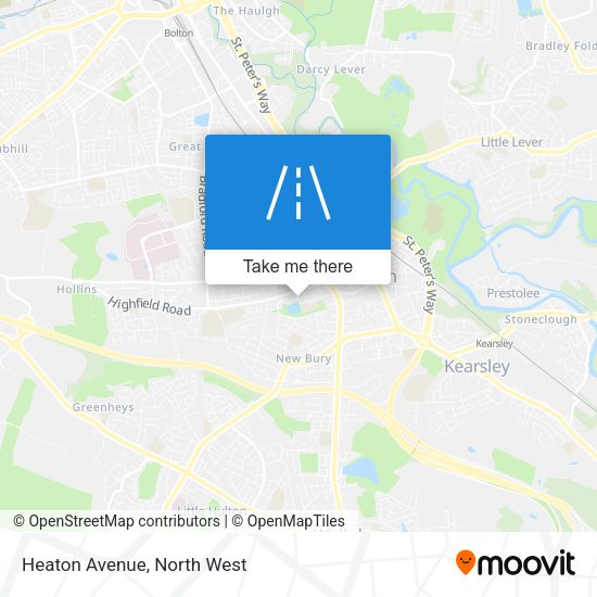 Heaton Avenue map