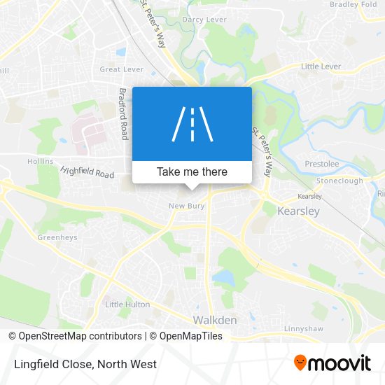 Lingfield Close map