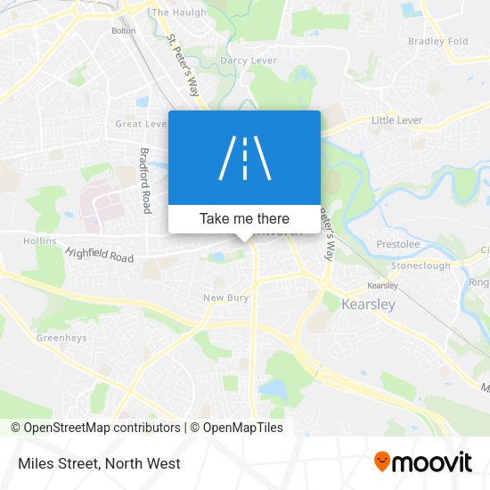 Miles Street map