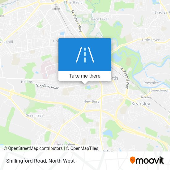 Shillingford Road map