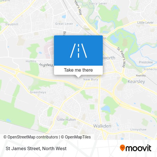St James Street map