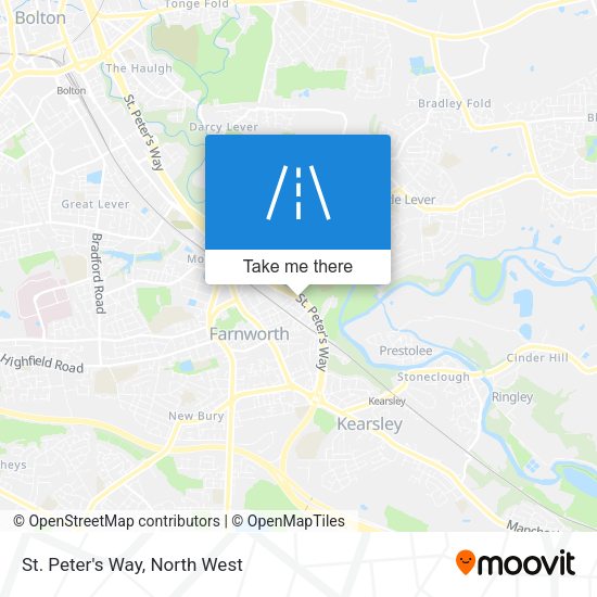 St. Peter's Way map