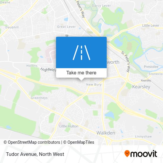 Tudor Avenue map