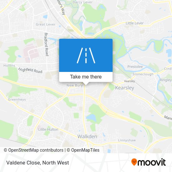 Valdene Close map