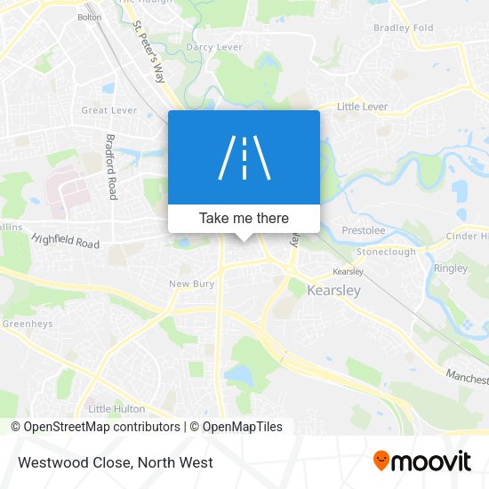 Westwood Close map