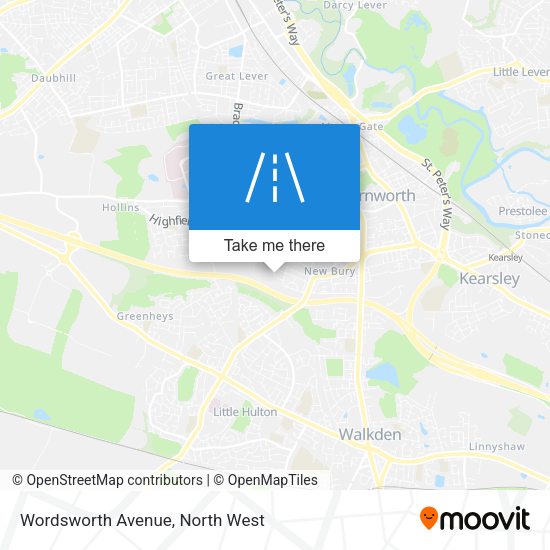 Wordsworth Avenue map