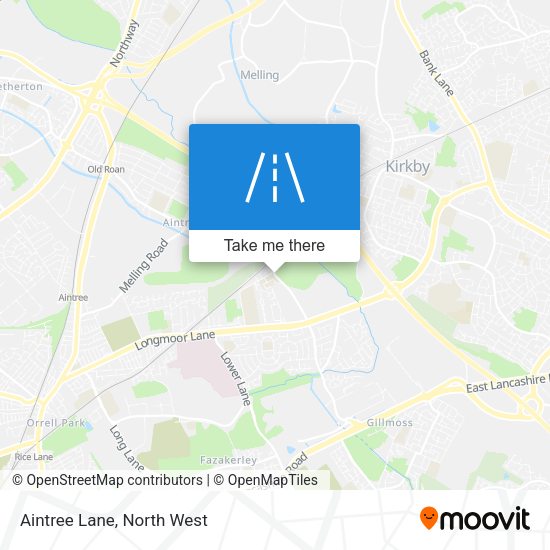 Aintree Lane map