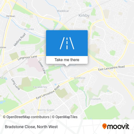 Bradstone Close map