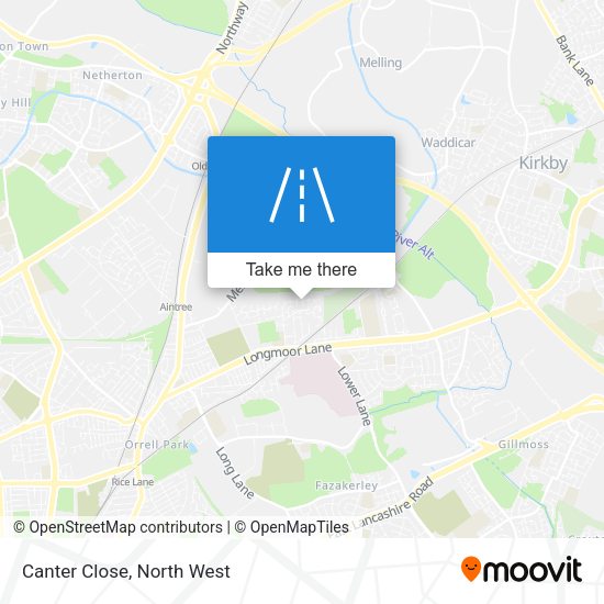 Canter Close map