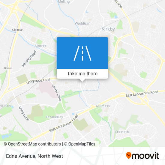 Edna Avenue map