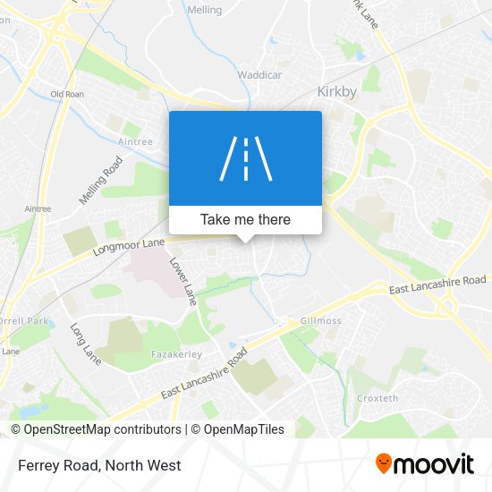 Ferrey Road map