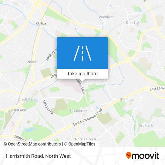 Harrismith Road map