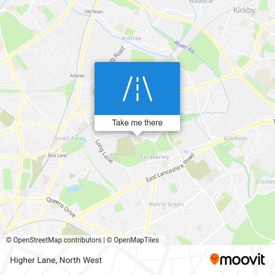 Higher Lane map