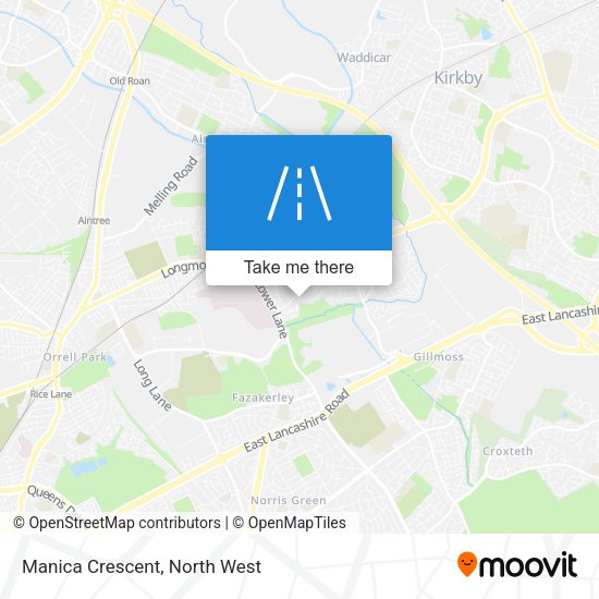 Manica Crescent map