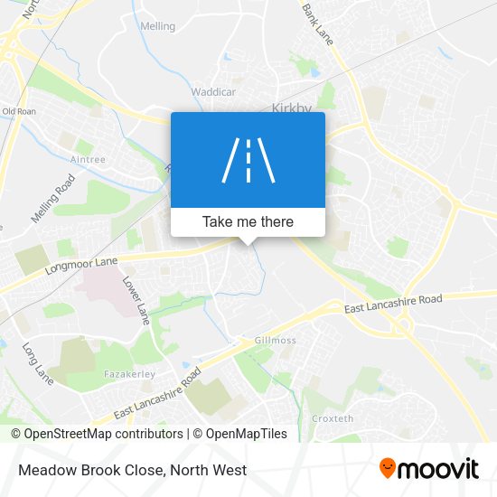 Meadow Brook Close map