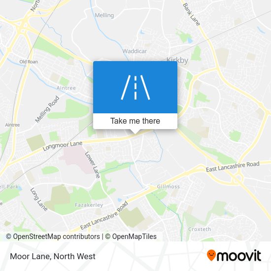 Moor Lane map