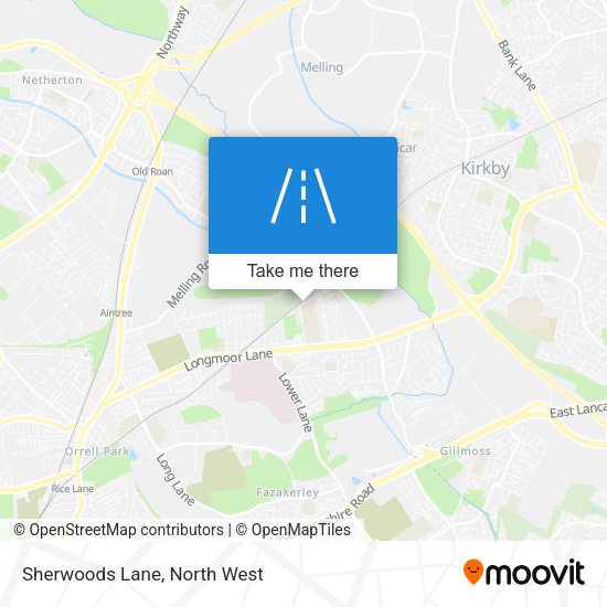 Sherwoods Lane map
