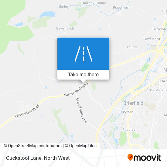 Cuckstool Lane map