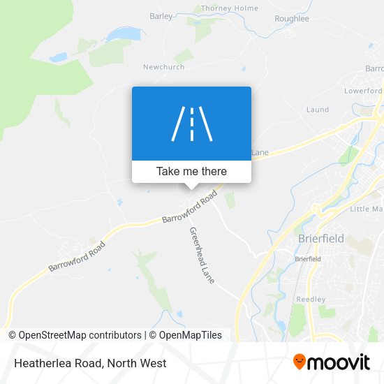 Heatherlea Road map