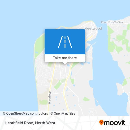 Heathfield Road map