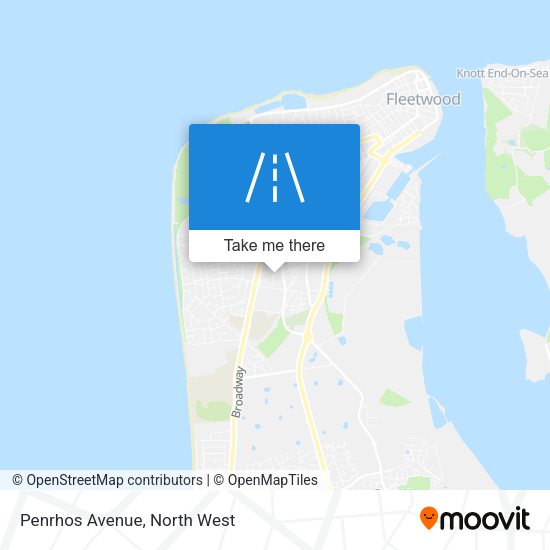 Penrhos Avenue map