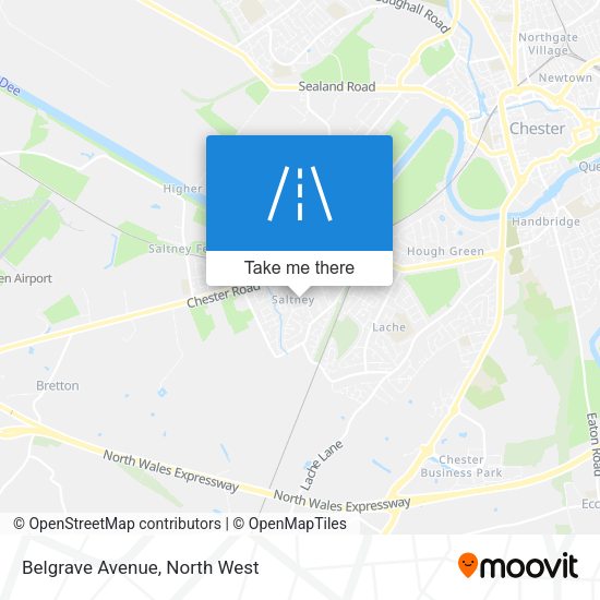 Belgrave Avenue map