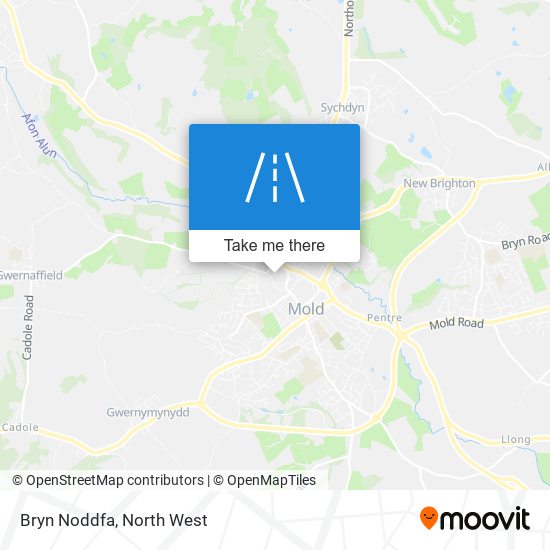 Bryn Noddfa map