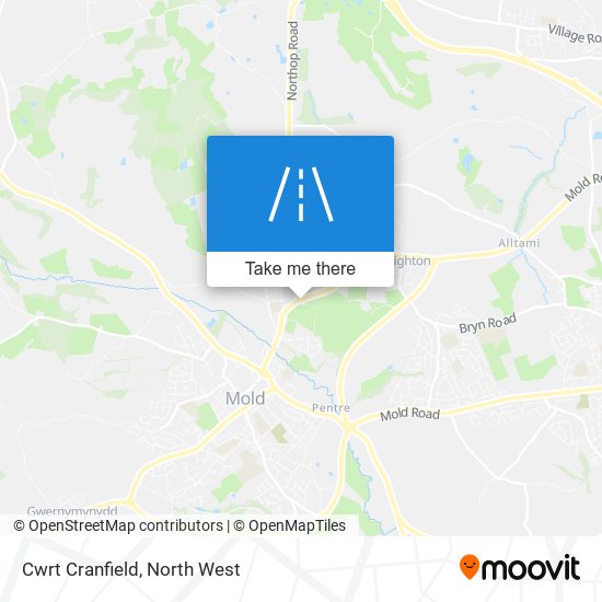 Cwrt Cranfield map
