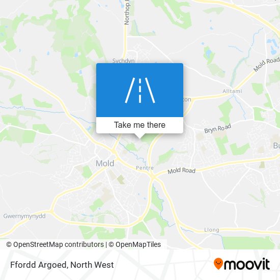 Ffordd Argoed map