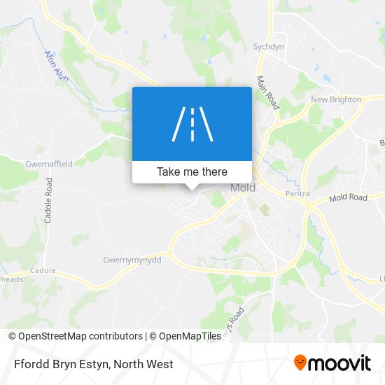 Ffordd Bryn Estyn map