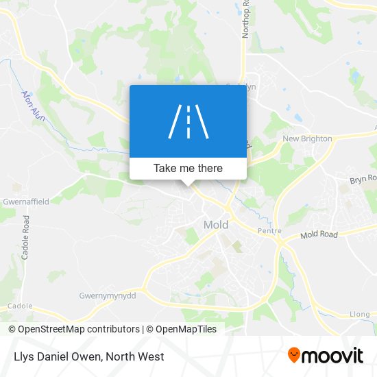 Llys Daniel Owen map