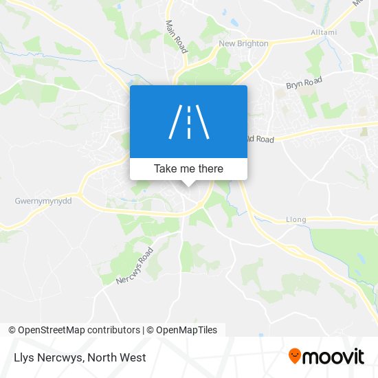 Llys Nercwys map