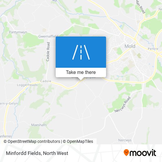 Minfordd Fields map
