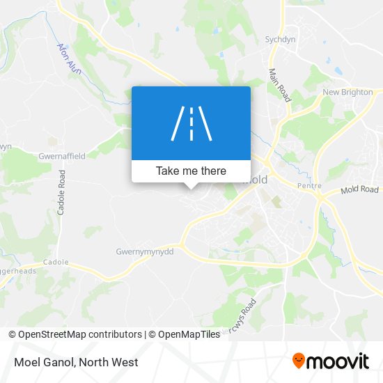 Moel Ganol map