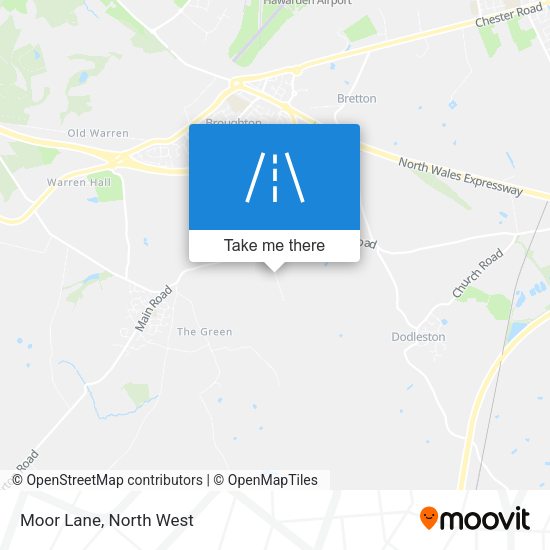 Moor Lane map