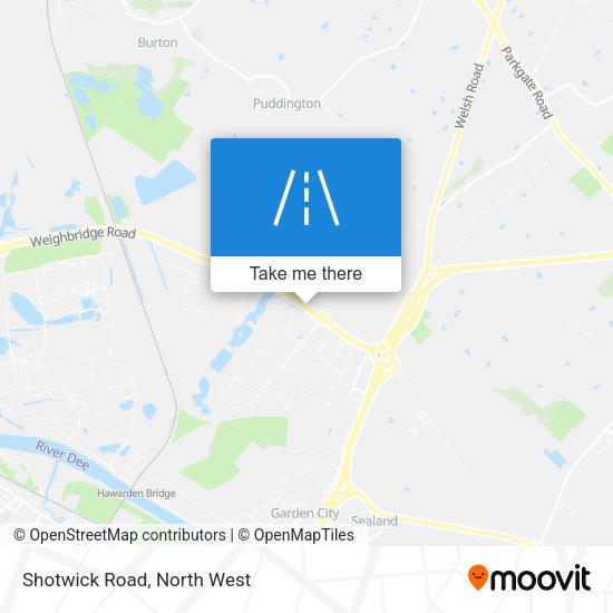 Shotwick Road map