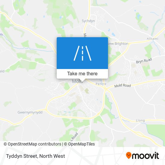 Tyddyn Street map