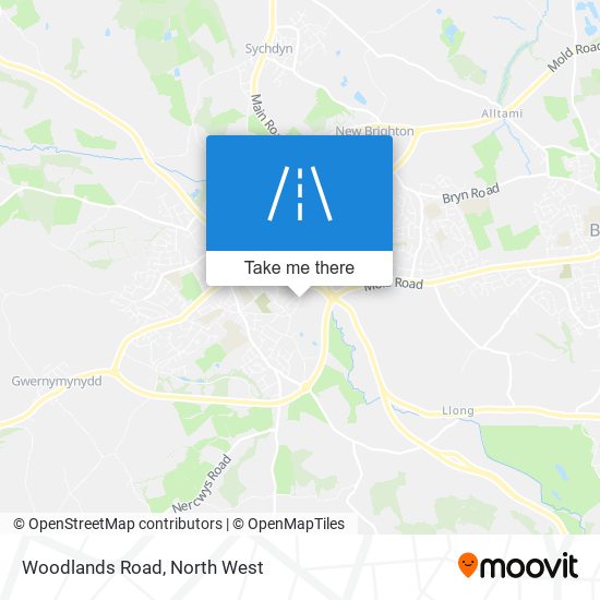 Woodlands Road map