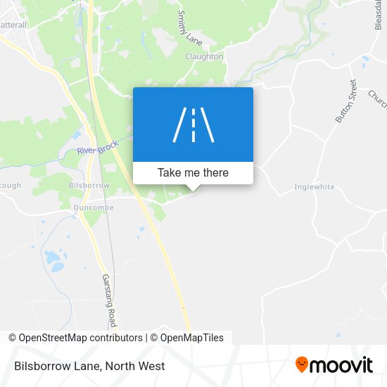 Bilsborrow Lane map