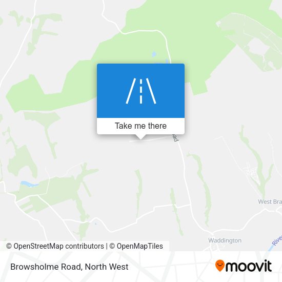 Browsholme Road map