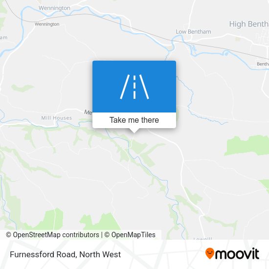 Furnessford Road map