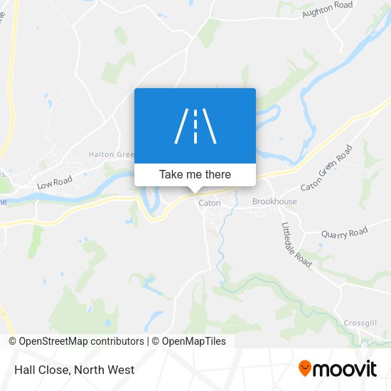 Hall Close map