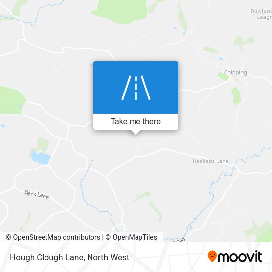 Hough Clough Lane map