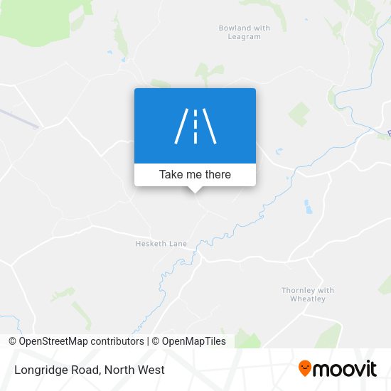 Longridge Road map