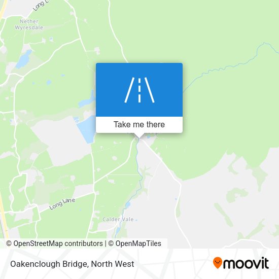 Oakenclough Bridge map