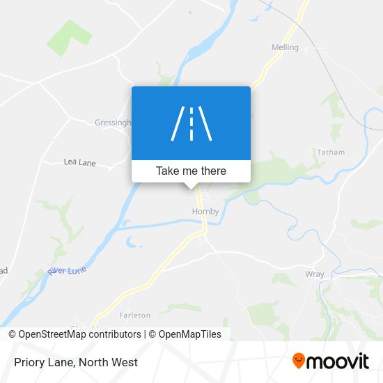Priory Lane map
