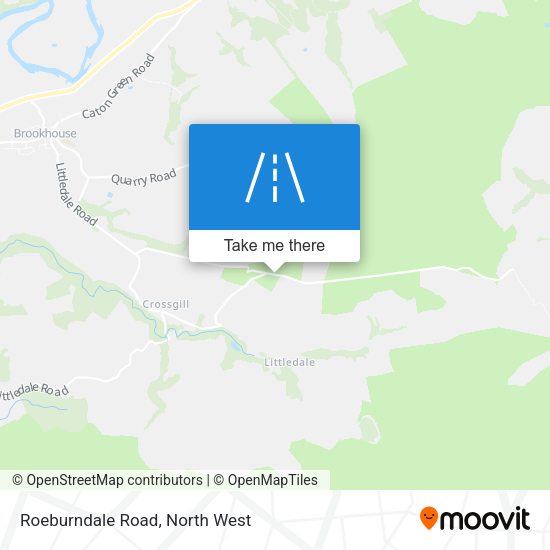 Roeburndale Road map